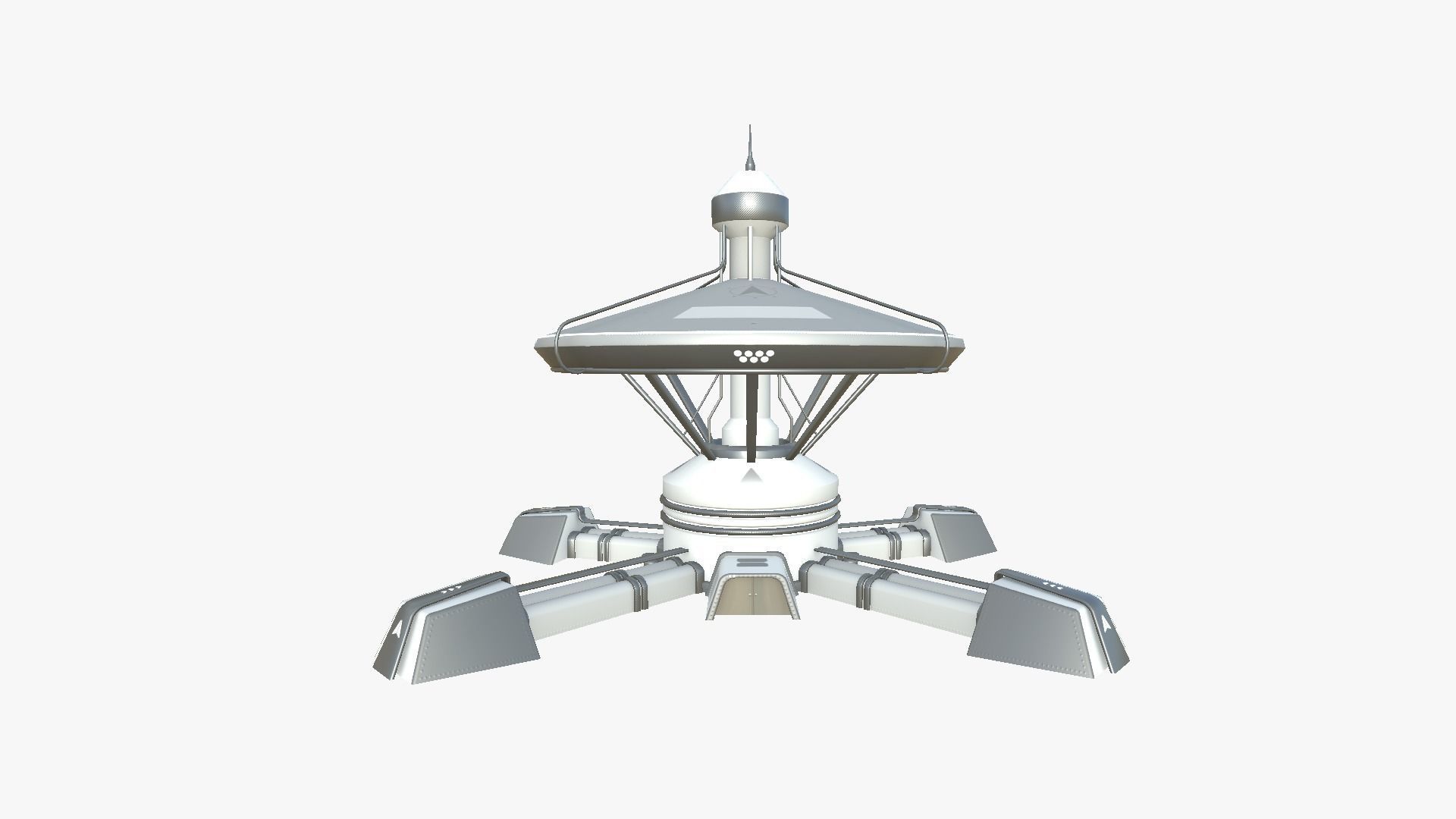 10 Sci Fi Buildings Collection B - White Gray - Exterior Design _97