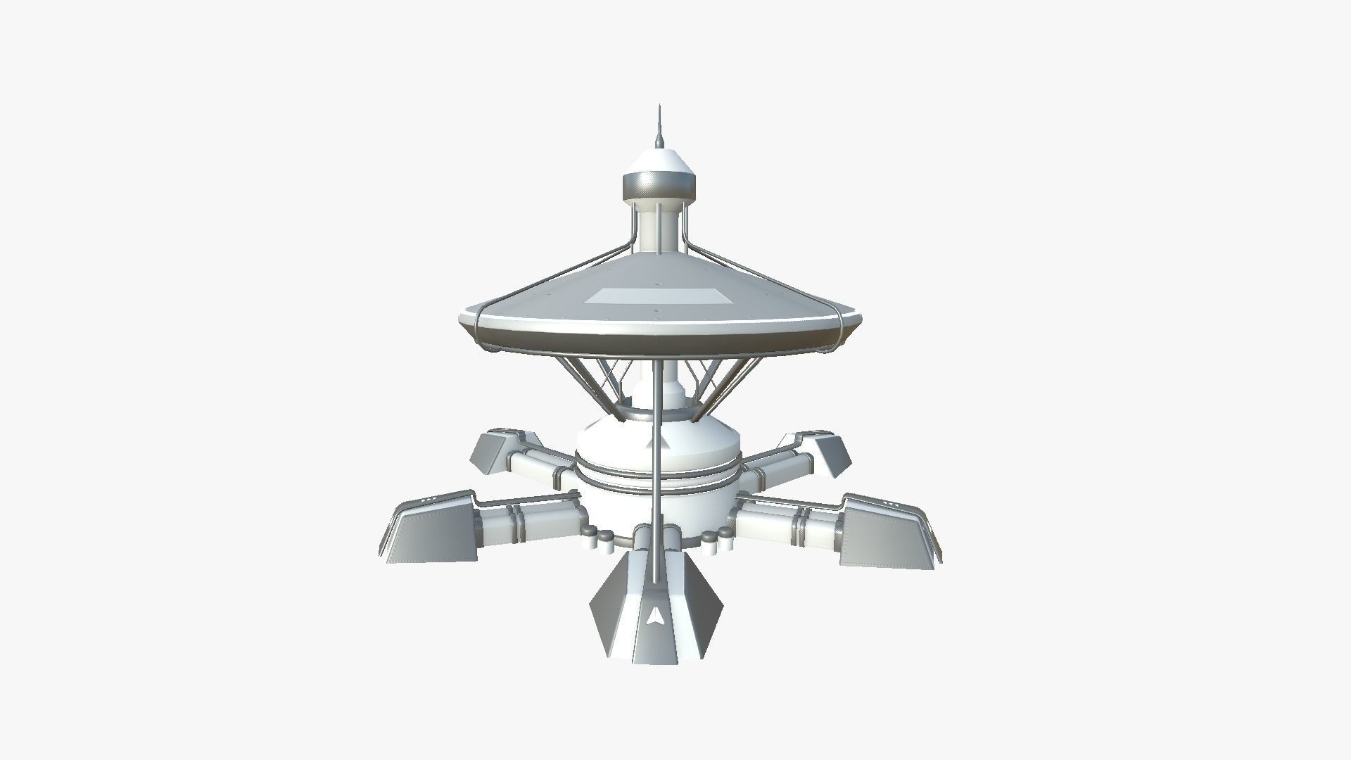 10 Sci Fi Buildings Collection B - White Gray - Exterior Design _98