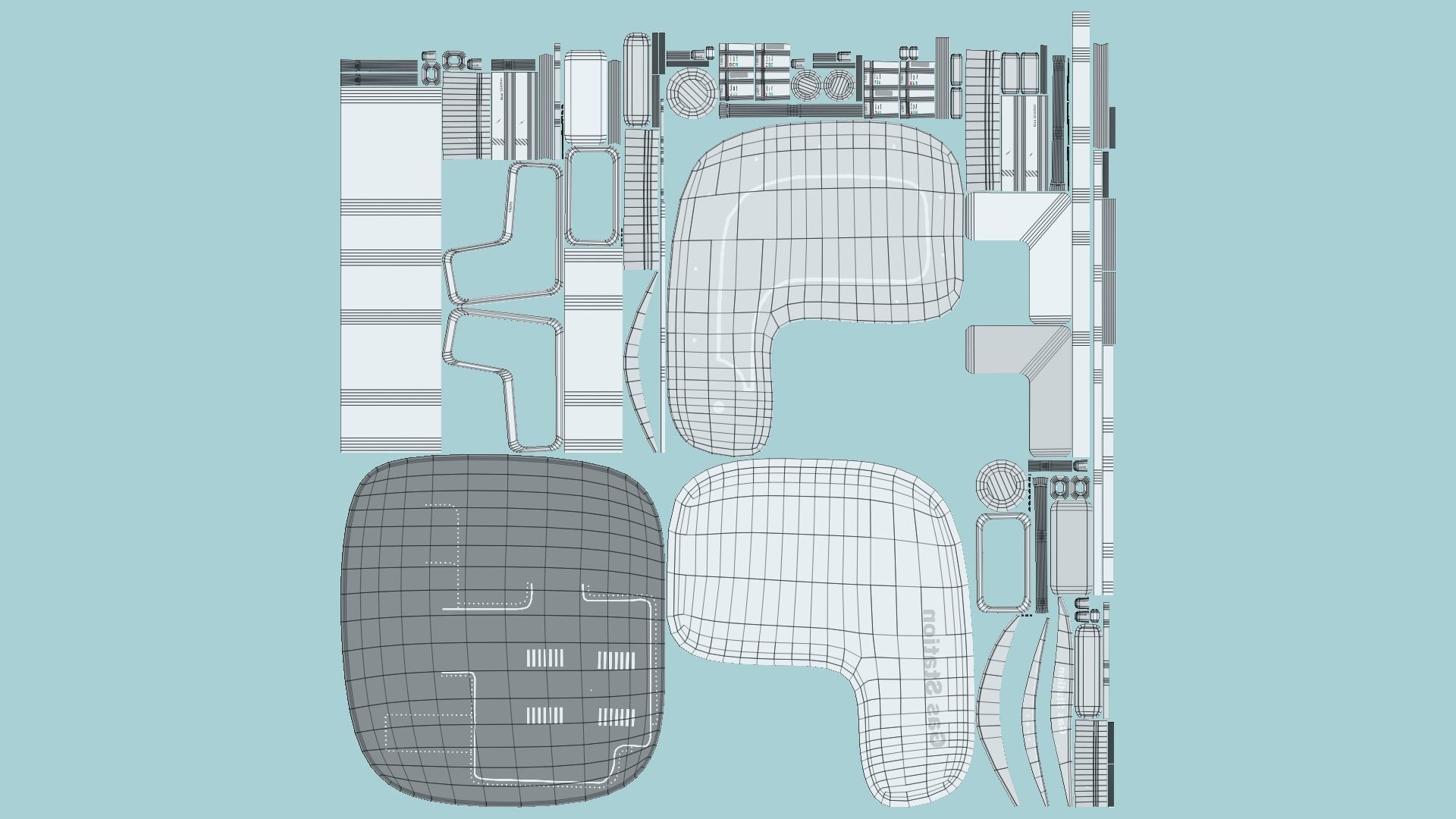 10 Sci Fi Buildings Collection B - White Gray - Exterior Design _34