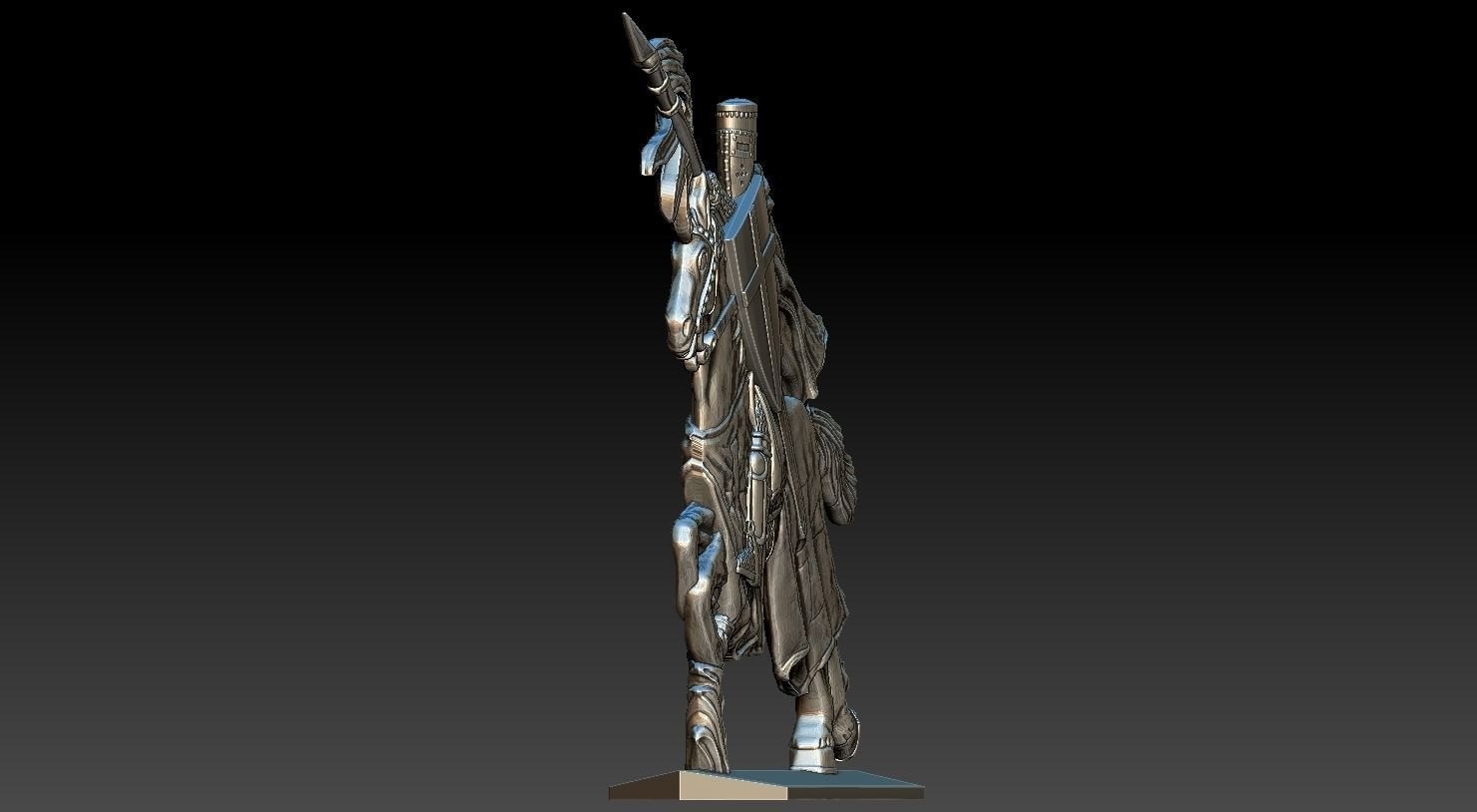EQUESTRIAN KNIGHT 10 3D print model_22
