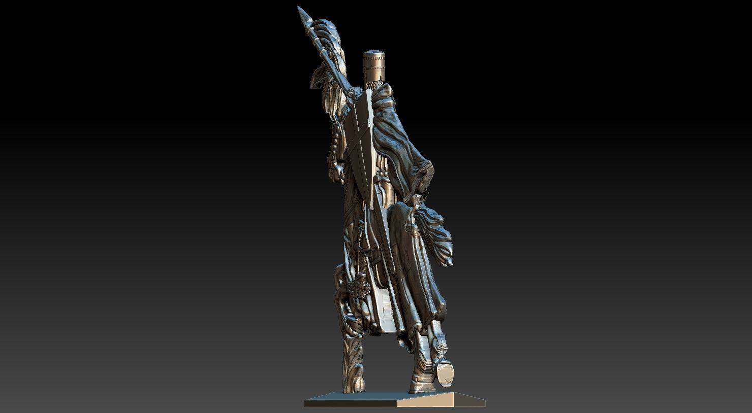EQUESTRIAN KNIGHT 10 3D print model_7