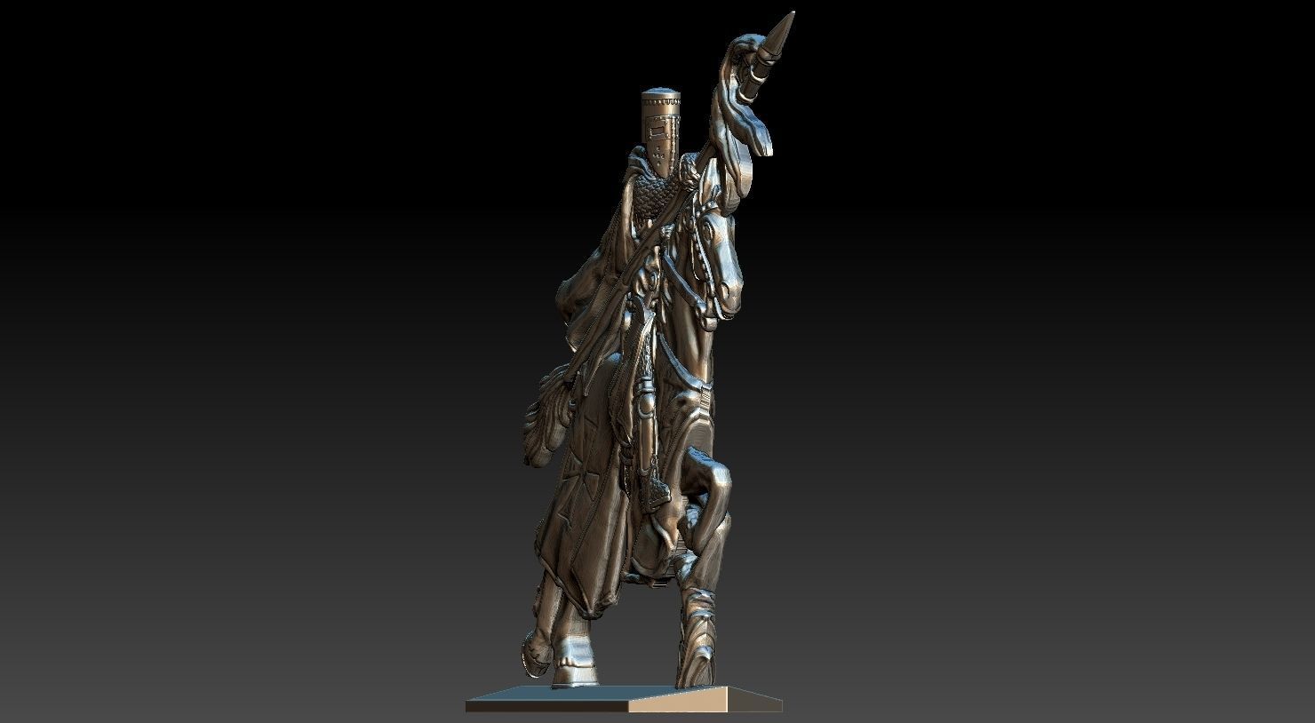 EQUESTRIAN KNIGHT 10 3D print model_20