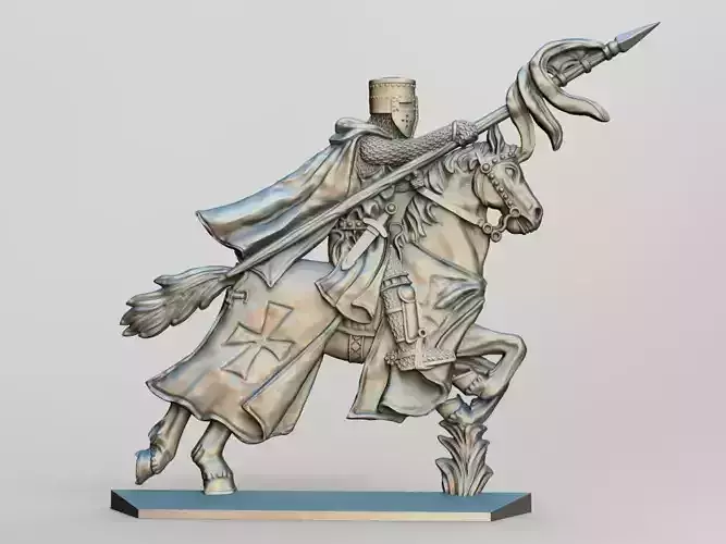 EQUESTRIAN KNIGHT 10 3D print model