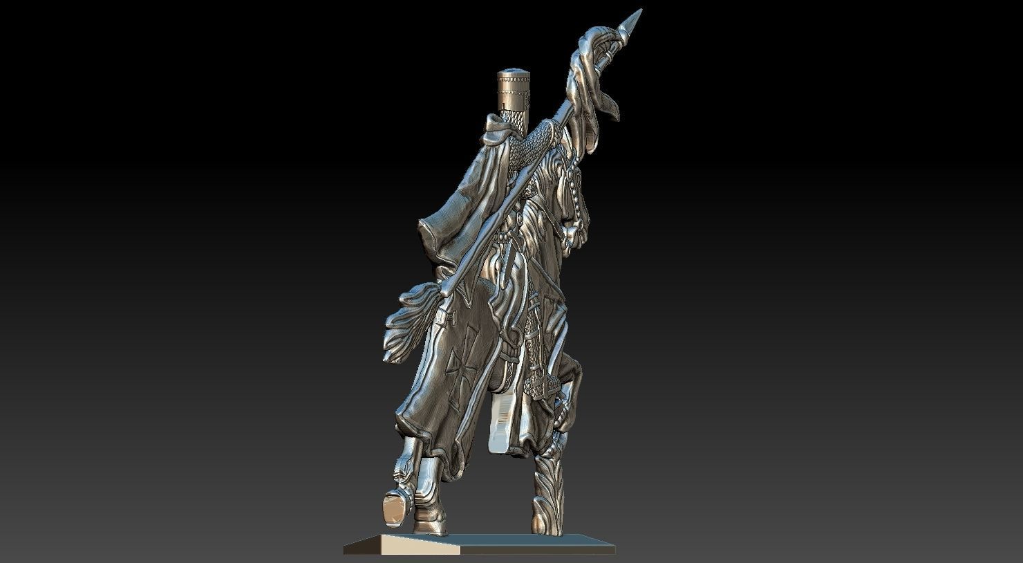 EQUESTRIAN KNIGHT 10 3D print model_11
