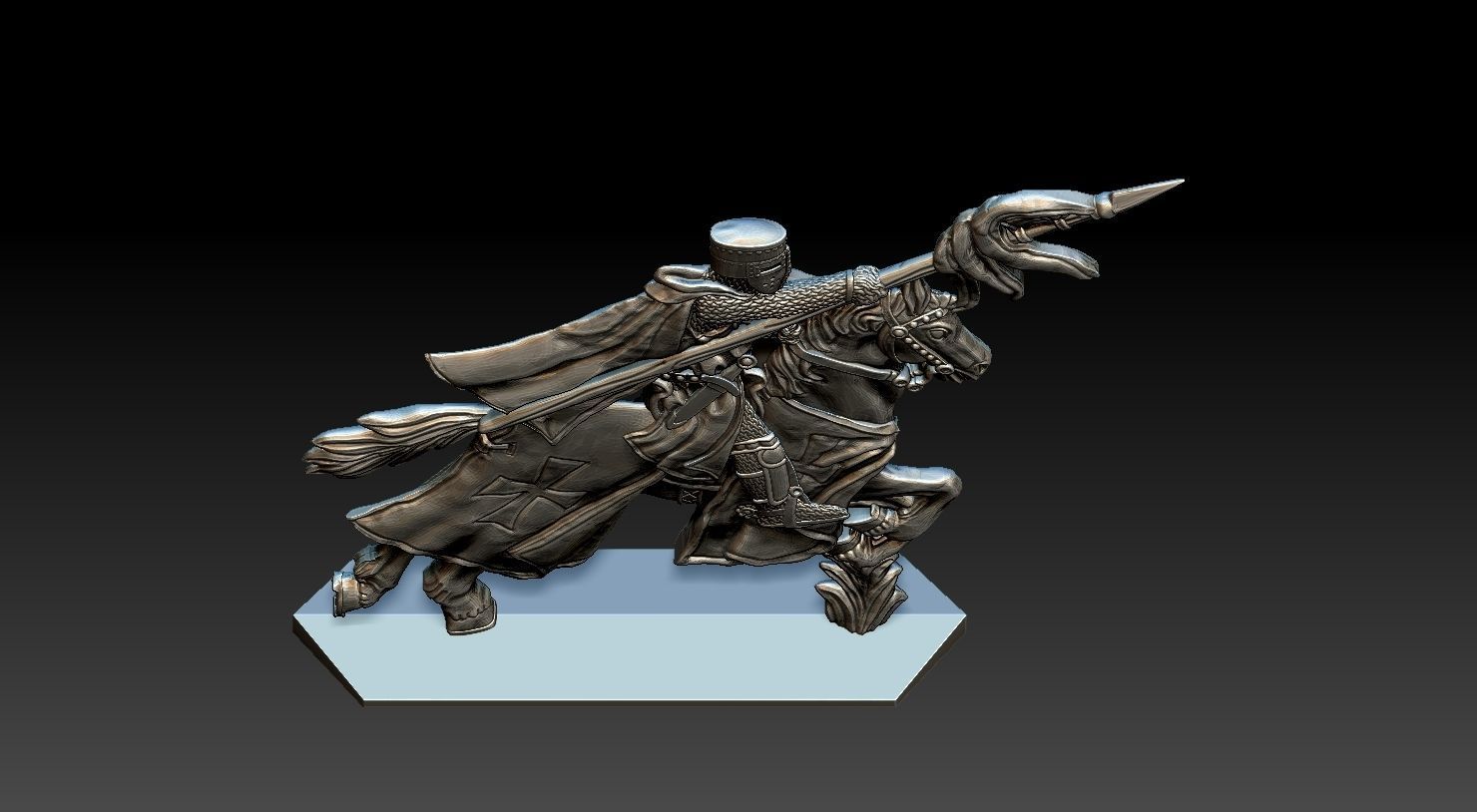 EQUESTRIAN KNIGHT 10 3D print model_16