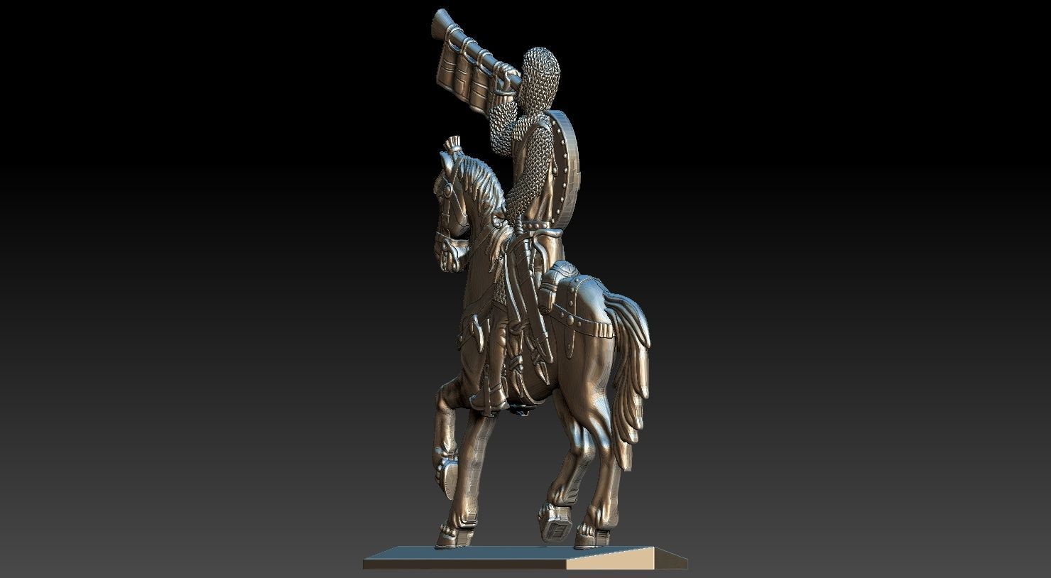 EQUESTRIAN KNIGHT 12 3D print model_20