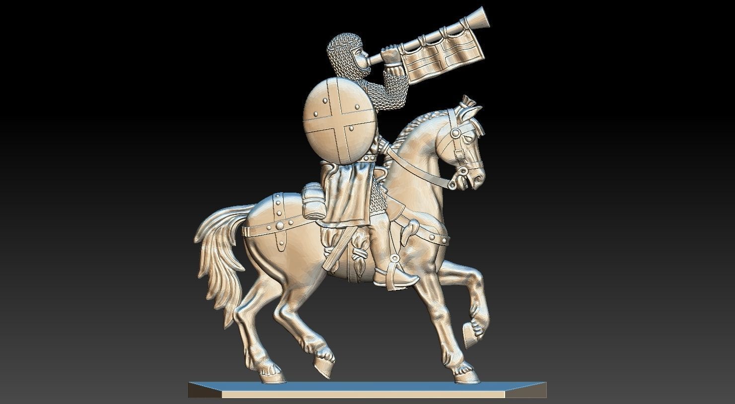 EQUESTRIAN KNIGHT 12 3D print model_4