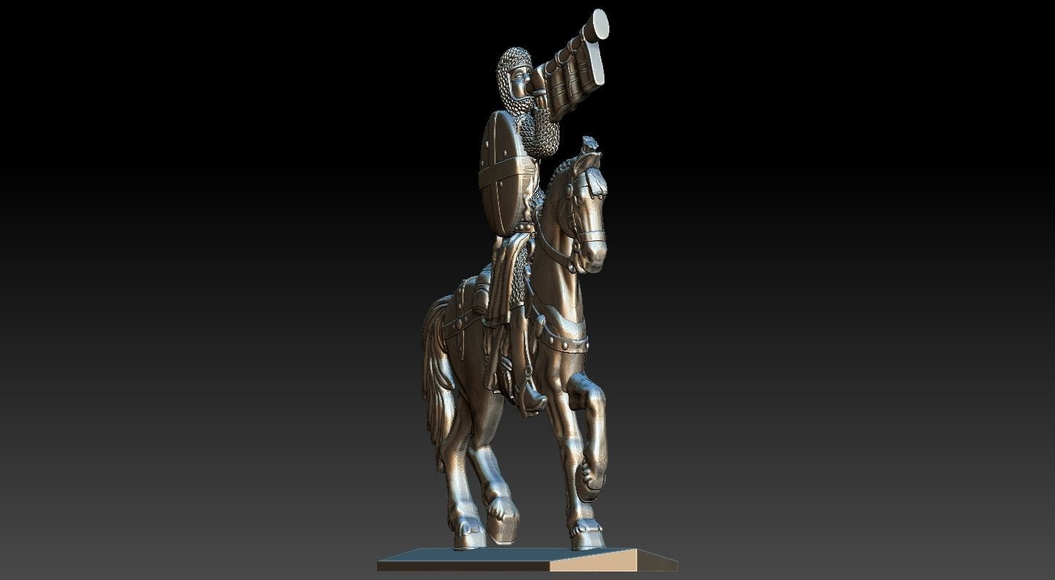 EQUESTRIAN KNIGHT 12 3D print model_7