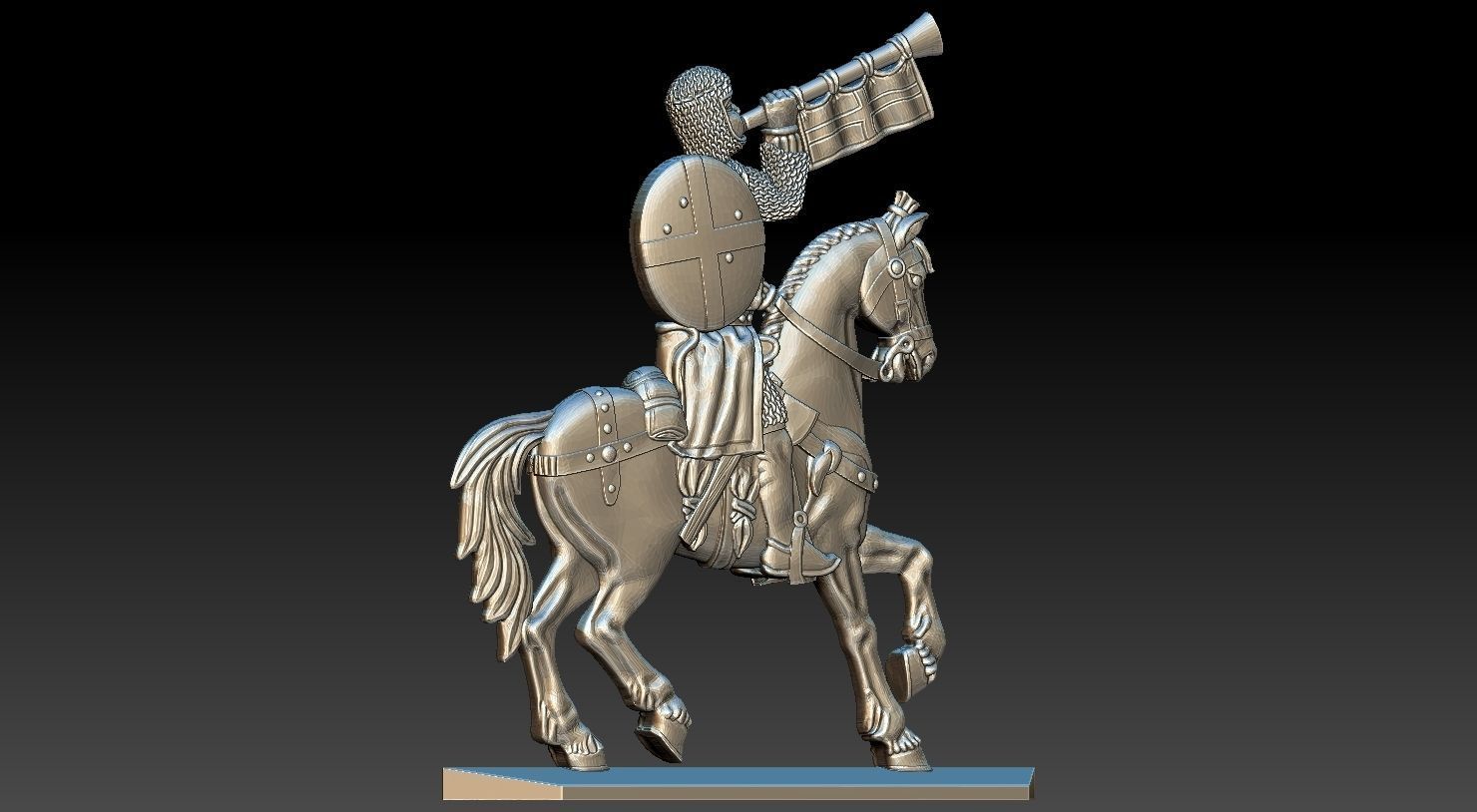 EQUESTRIAN KNIGHT 12 3D print model_25