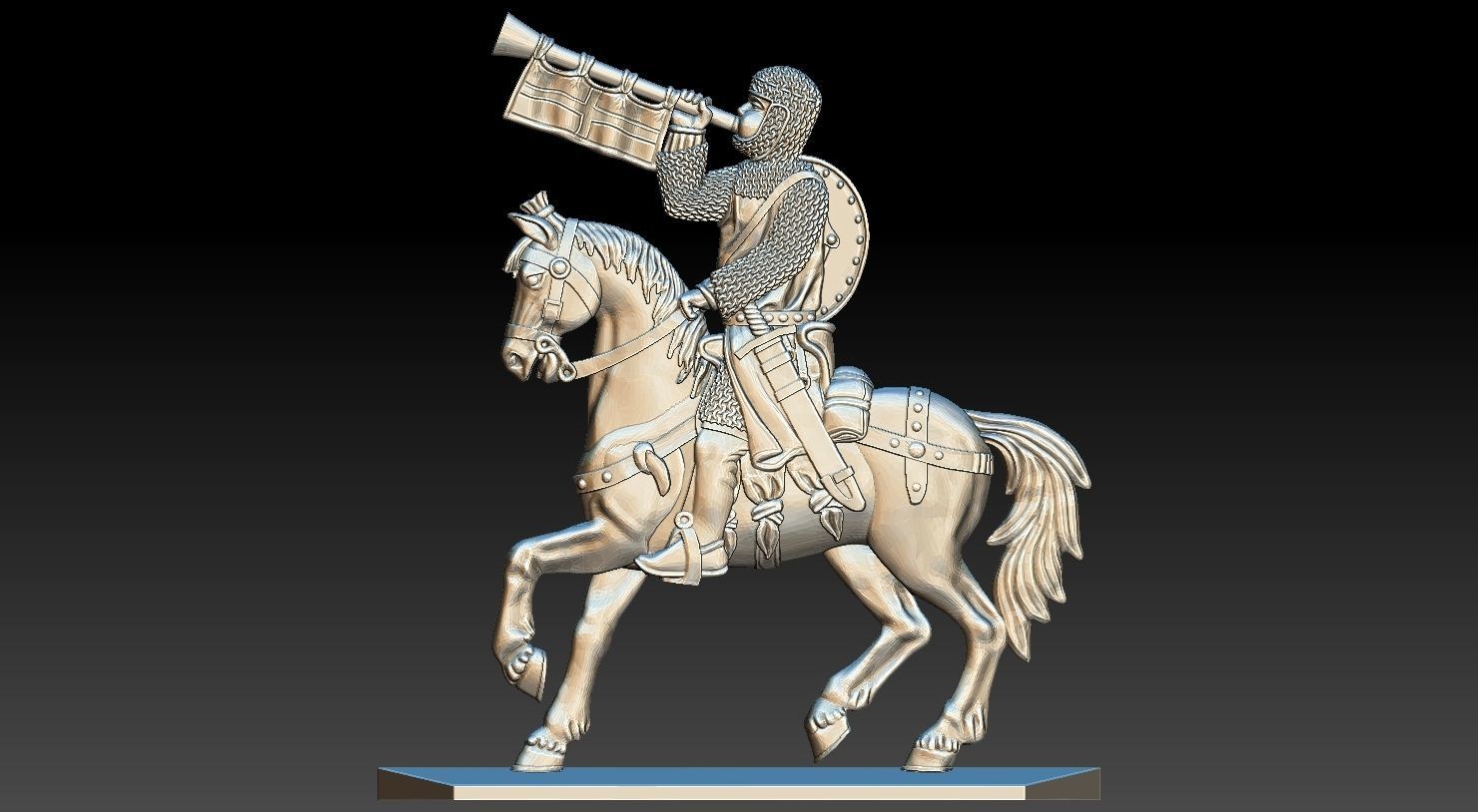 EQUESTRIAN KNIGHT 12 3D print model_2