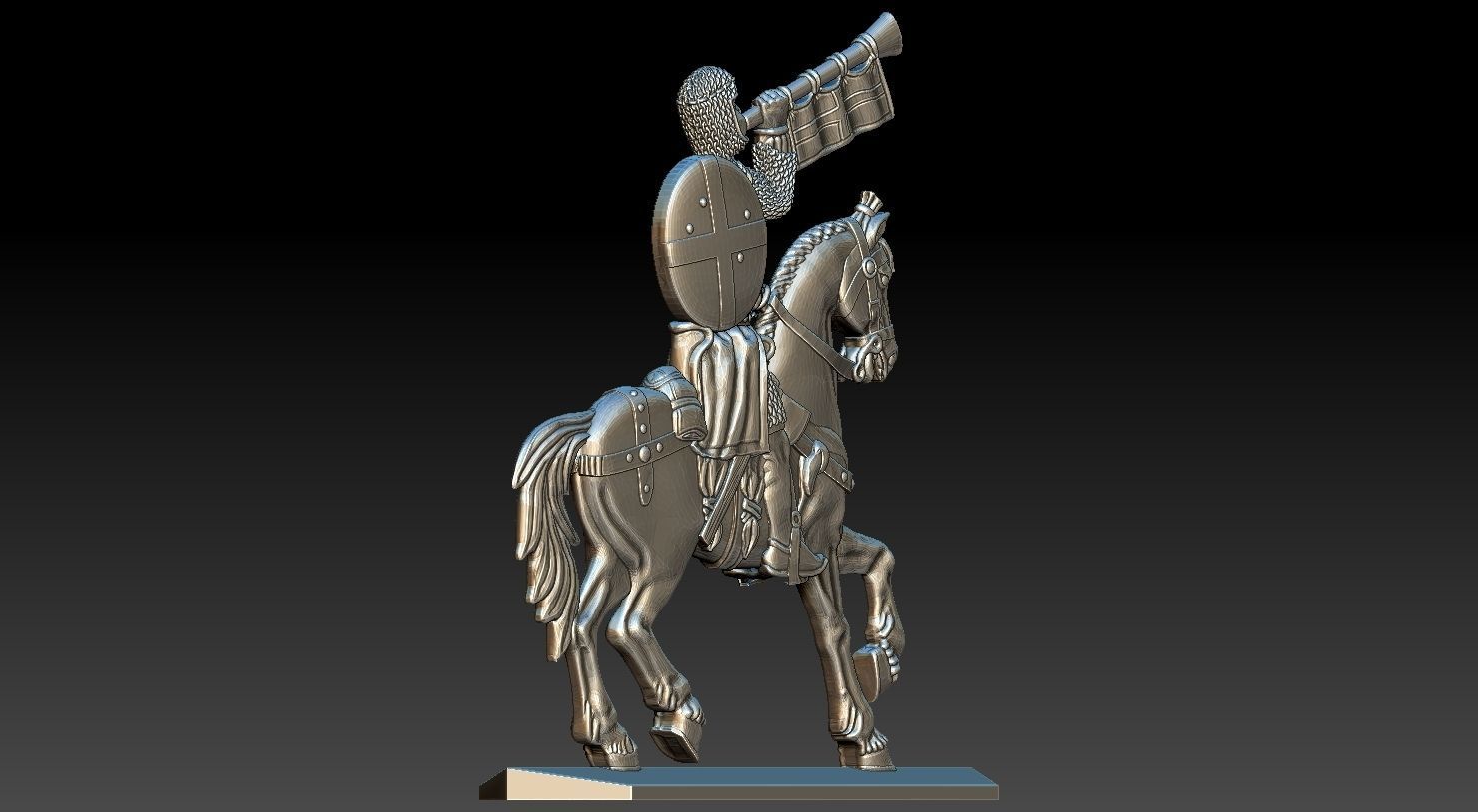 EQUESTRIAN KNIGHT 12 3D print model_24