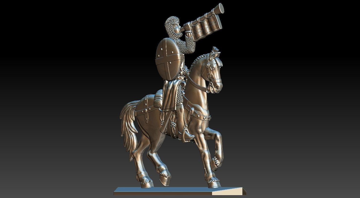 EQUESTRIAN KNIGHT 12 3D print model_6