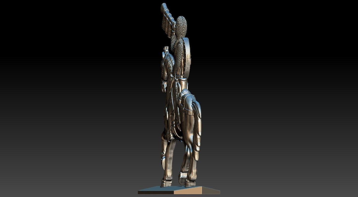 EQUESTRIAN KNIGHT 12 3D print model_21