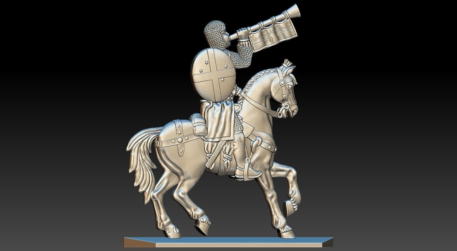 EQUESTRIAN KNIGHT 12 3D print model_3