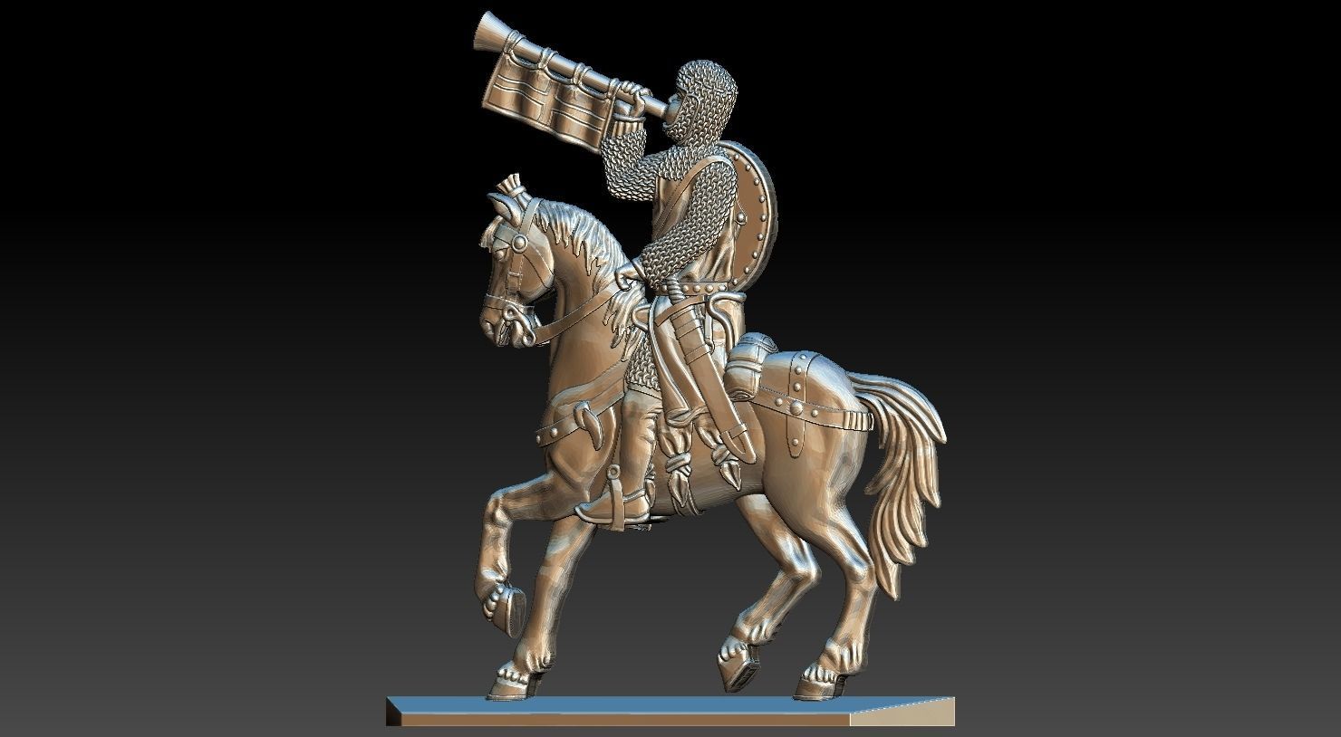 EQUESTRIAN KNIGHT 12 3D print model_13