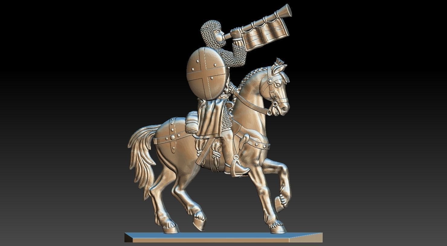 EQUESTRIAN KNIGHT 12 3D print model_5