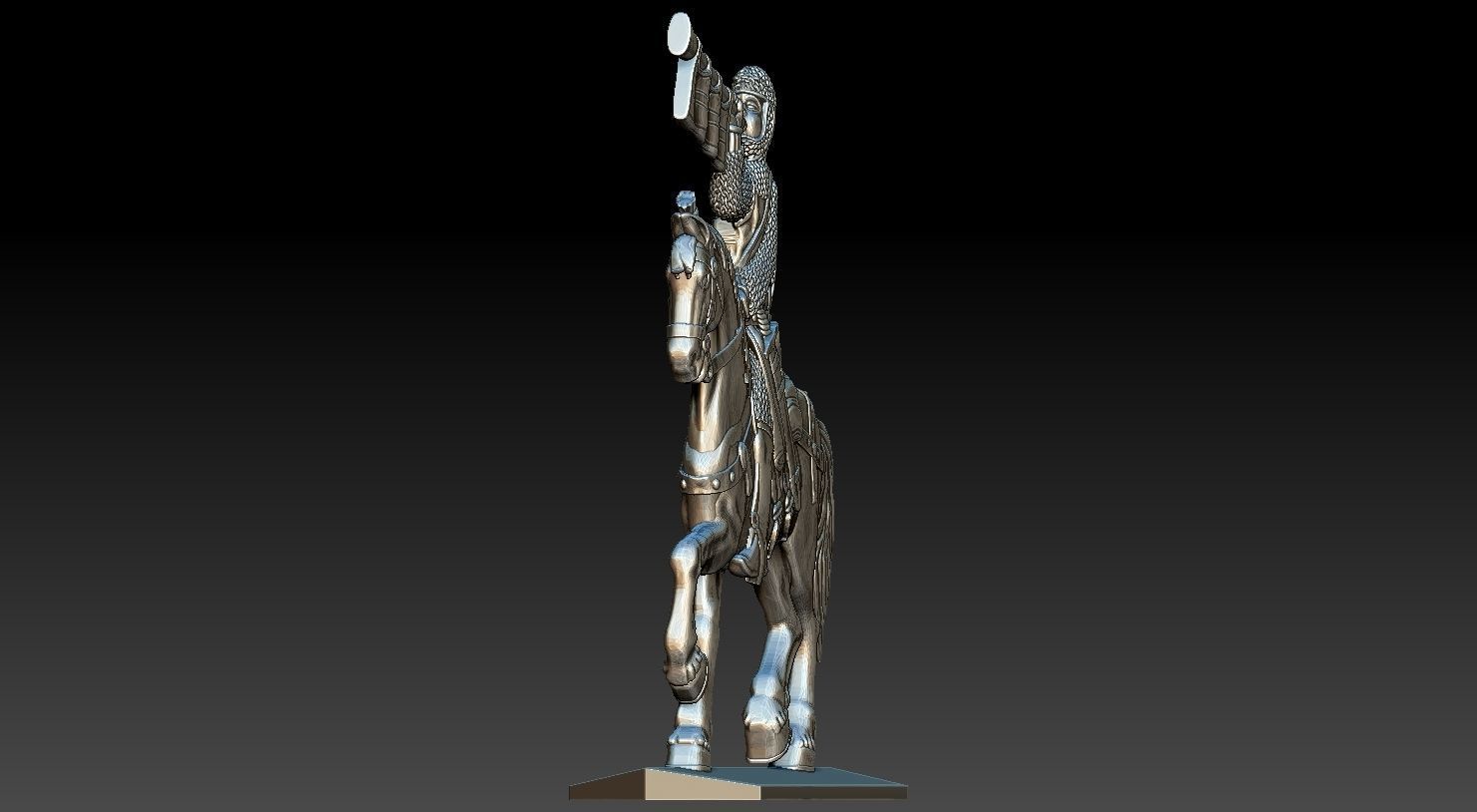 EQUESTRIAN KNIGHT 12 3D print model_10