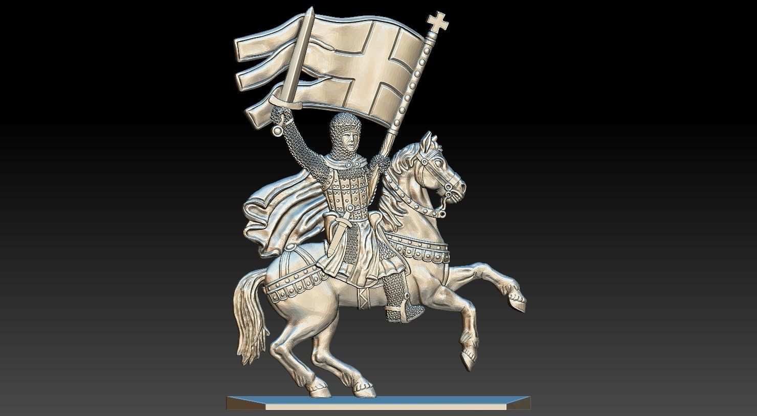 EQUESTRIAN KNIGHT 13 3D print model_10