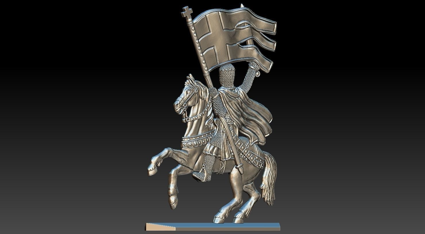 EQUESTRIAN KNIGHT 13 3D print model_20