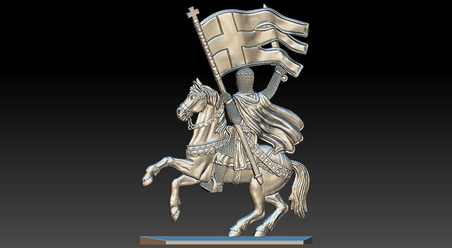 EQUESTRIAN KNIGHT 13 3D print model_21