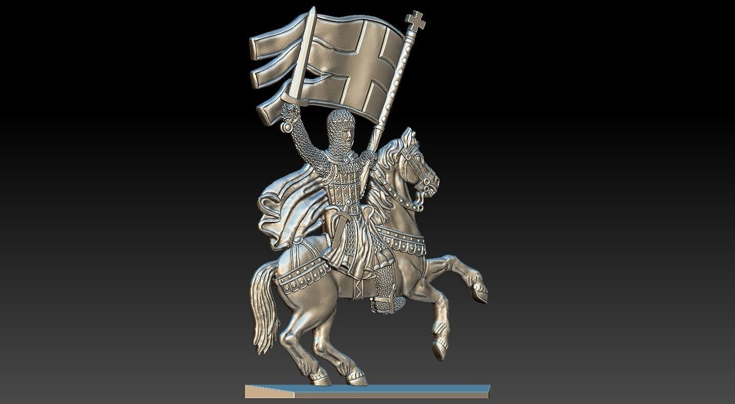 EQUESTRIAN KNIGHT 13 3D print model_8