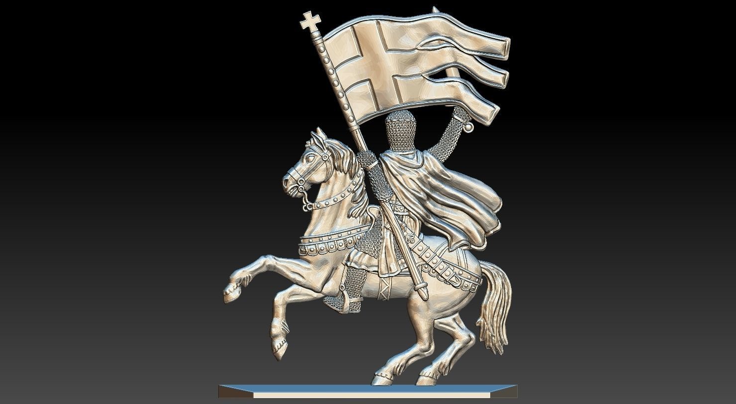 EQUESTRIAN KNIGHT 13 3D print model_22