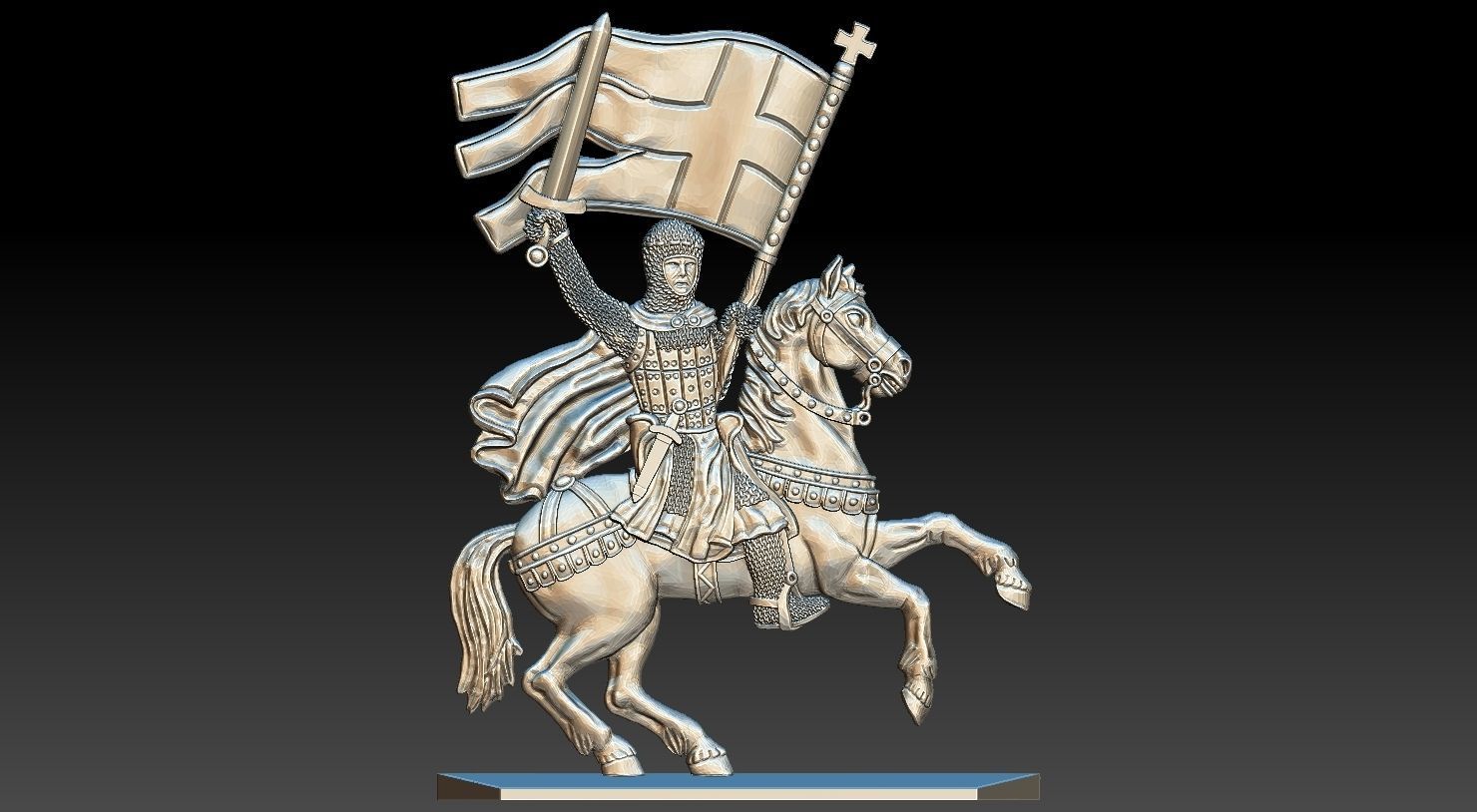 EQUESTRIAN KNIGHT 13 3D print model_11