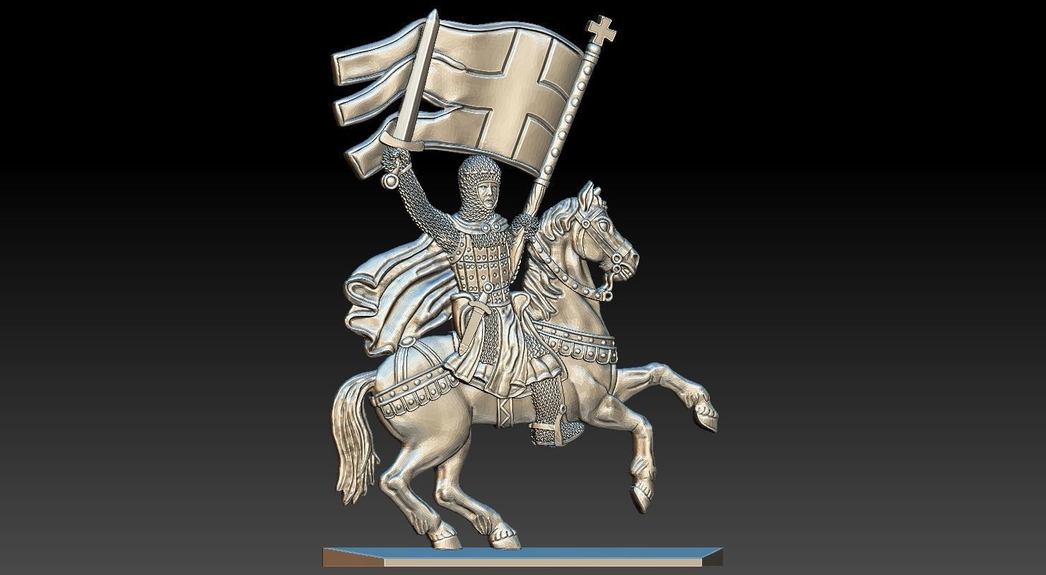 EQUESTRIAN KNIGHT 13 3D print model_9