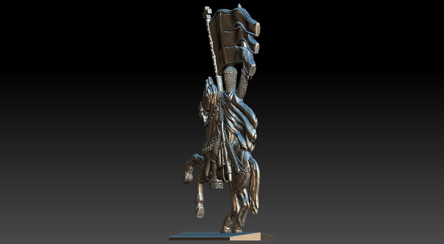 EQUESTRIAN KNIGHT 13 3D print model_5