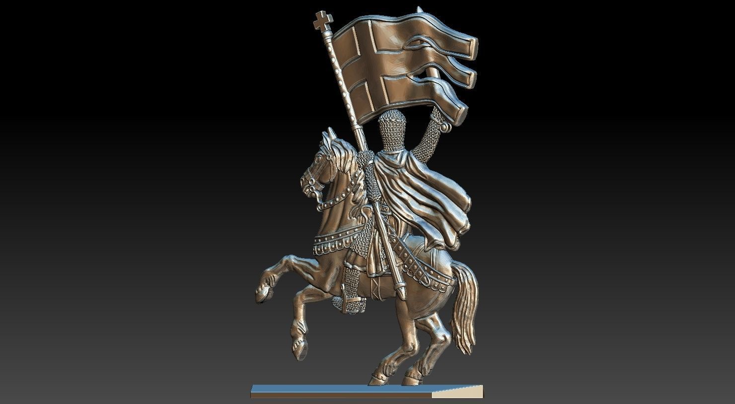 EQUESTRIAN KNIGHT 13 3D print model_4