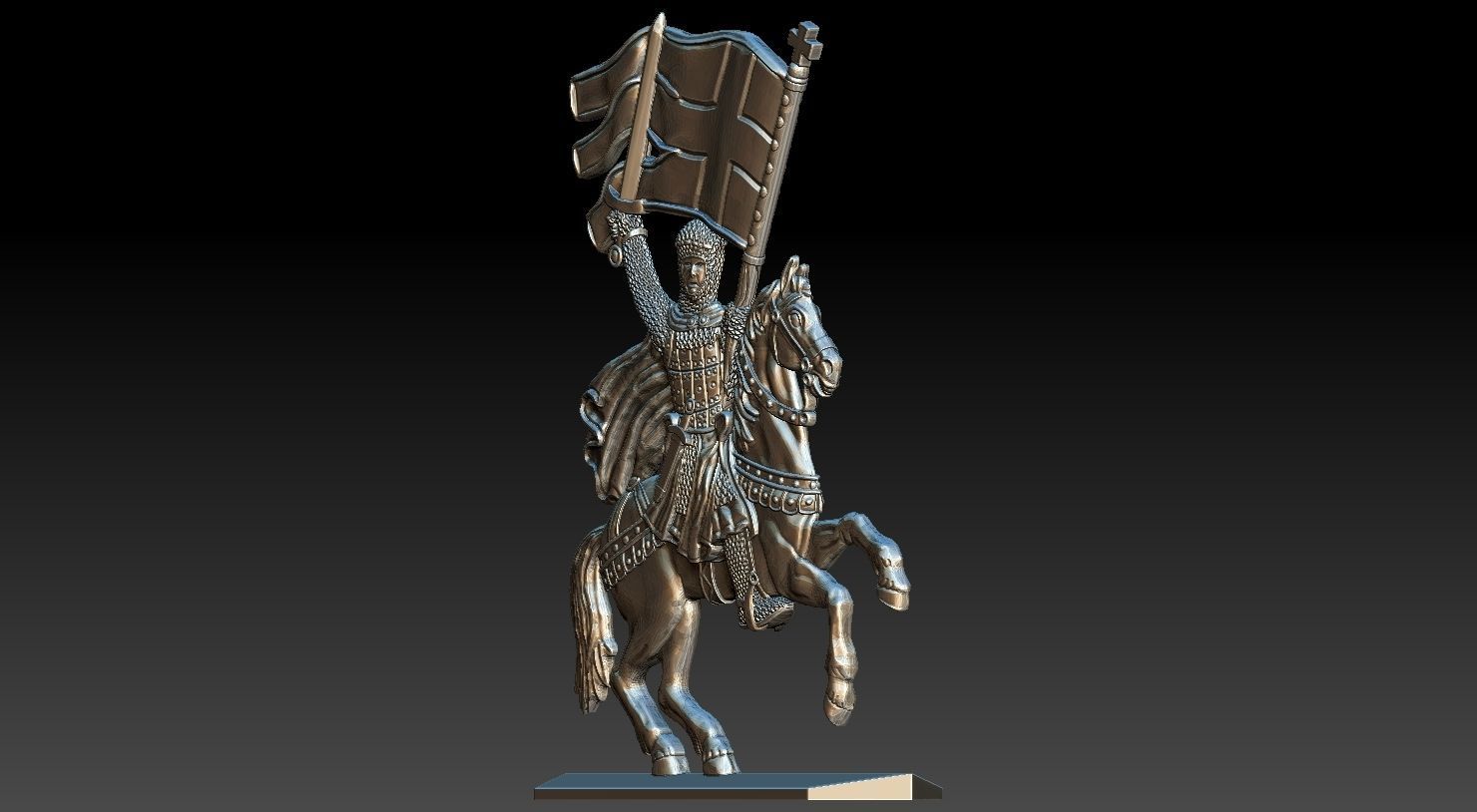 EQUESTRIAN KNIGHT 13 3D print model_16
