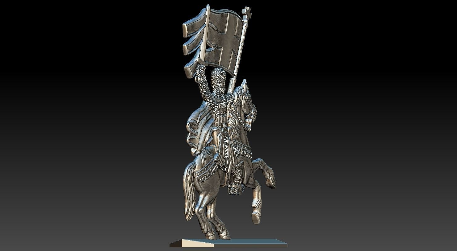 EQUESTRIAN KNIGHT 13 3D print model_7