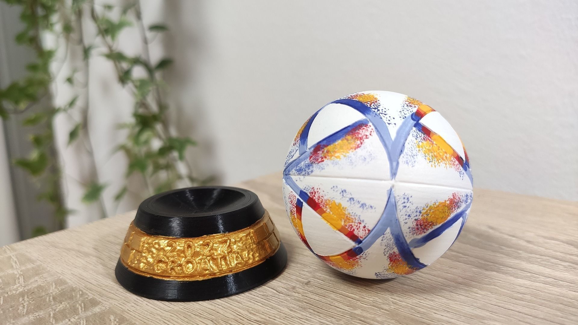 Al Rihla Cup - Croatia version - ball and base 3D print model_6