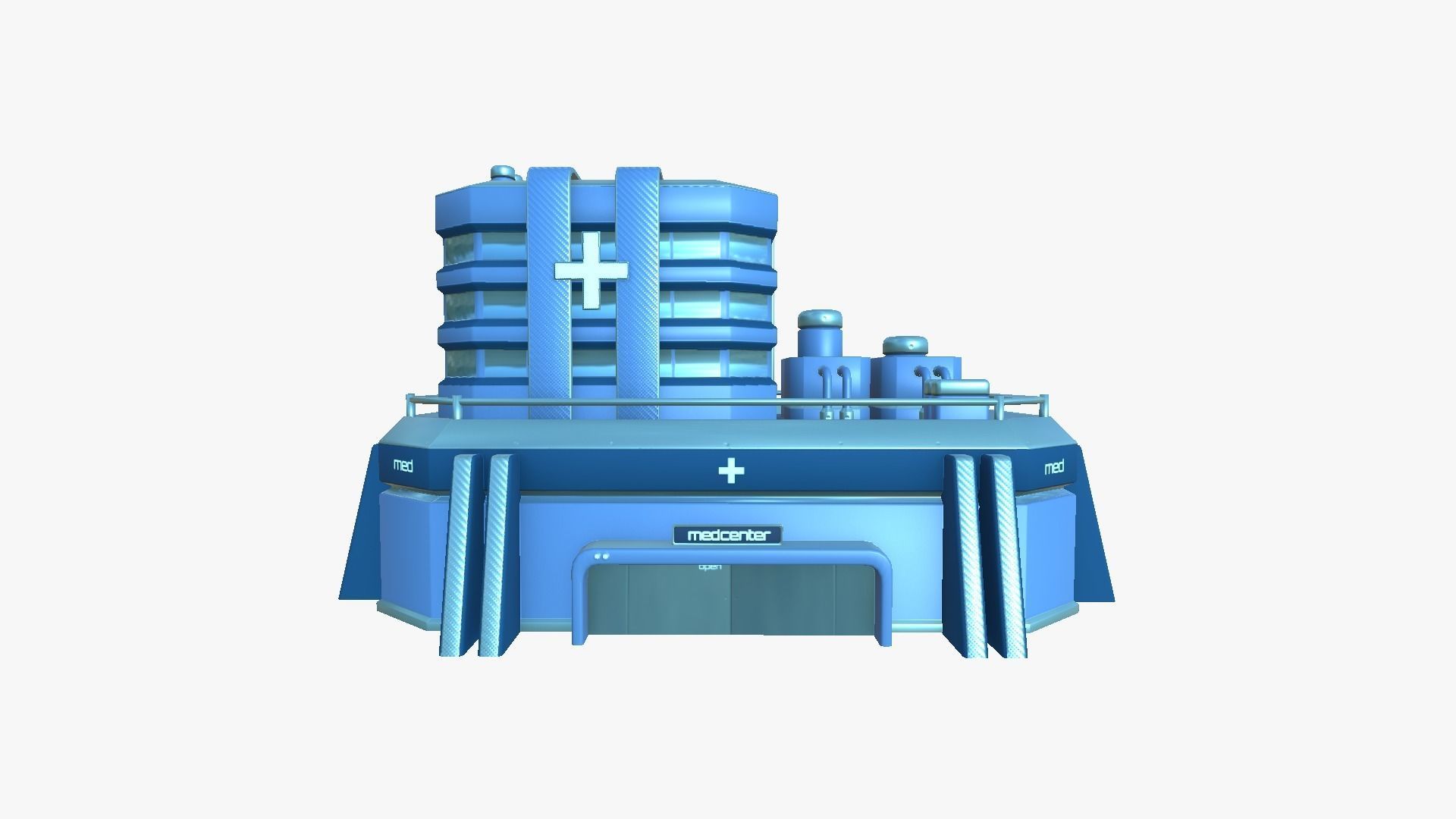 10 Sci Fi Buildings Collection C - Blue - Exterior Design _72