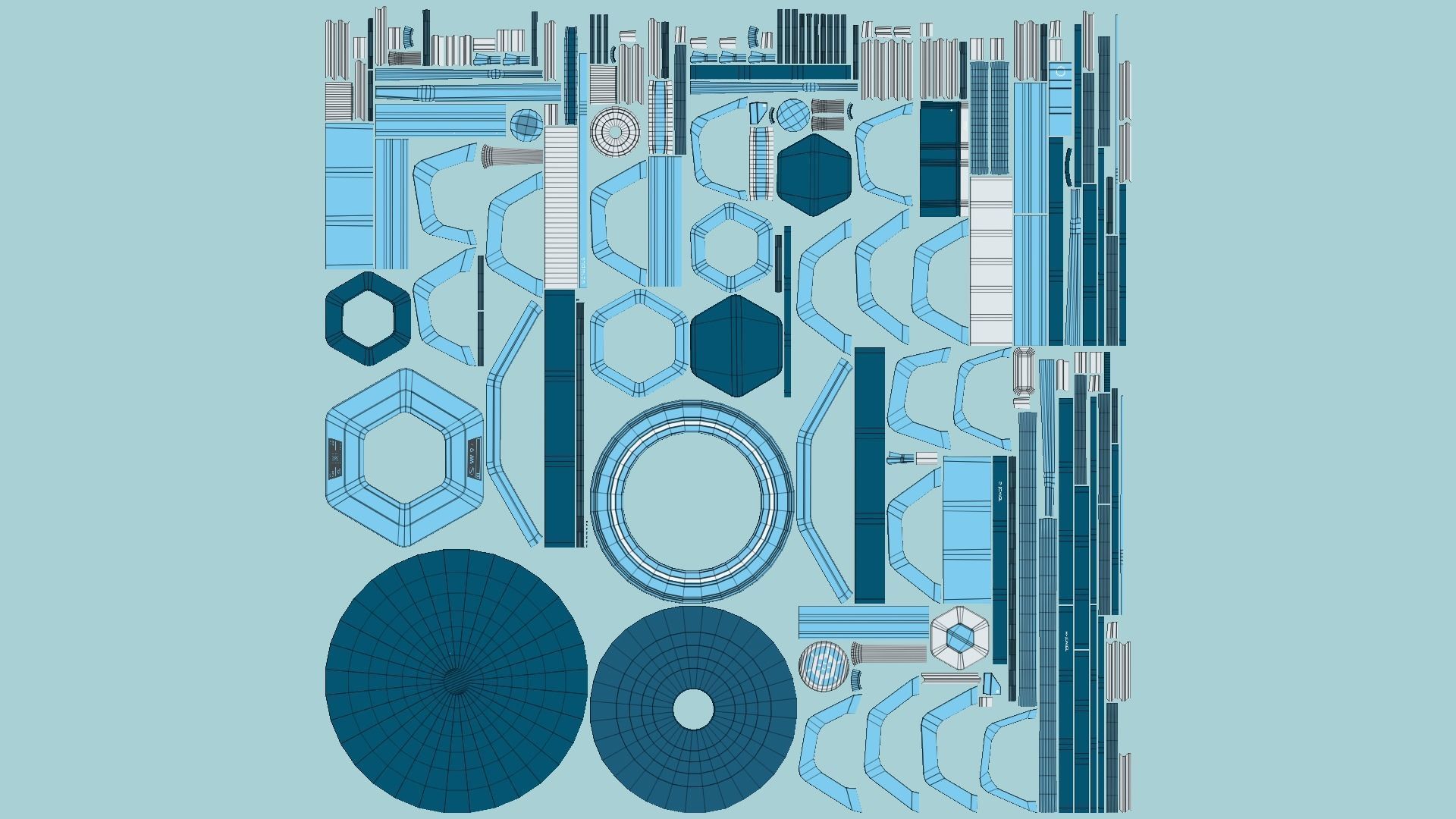 10 Sci Fi Buildings Collection C - Blue - Exterior Design _55