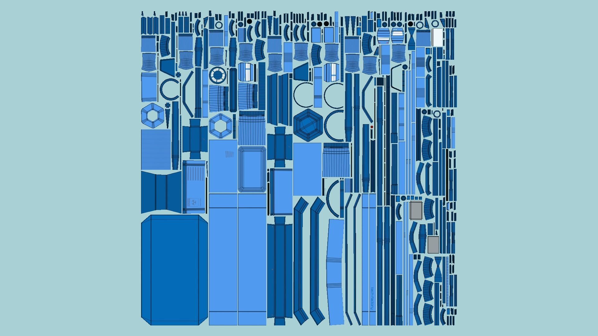 10 Sci Fi Buildings Collection C - Blue - Exterior Design _109