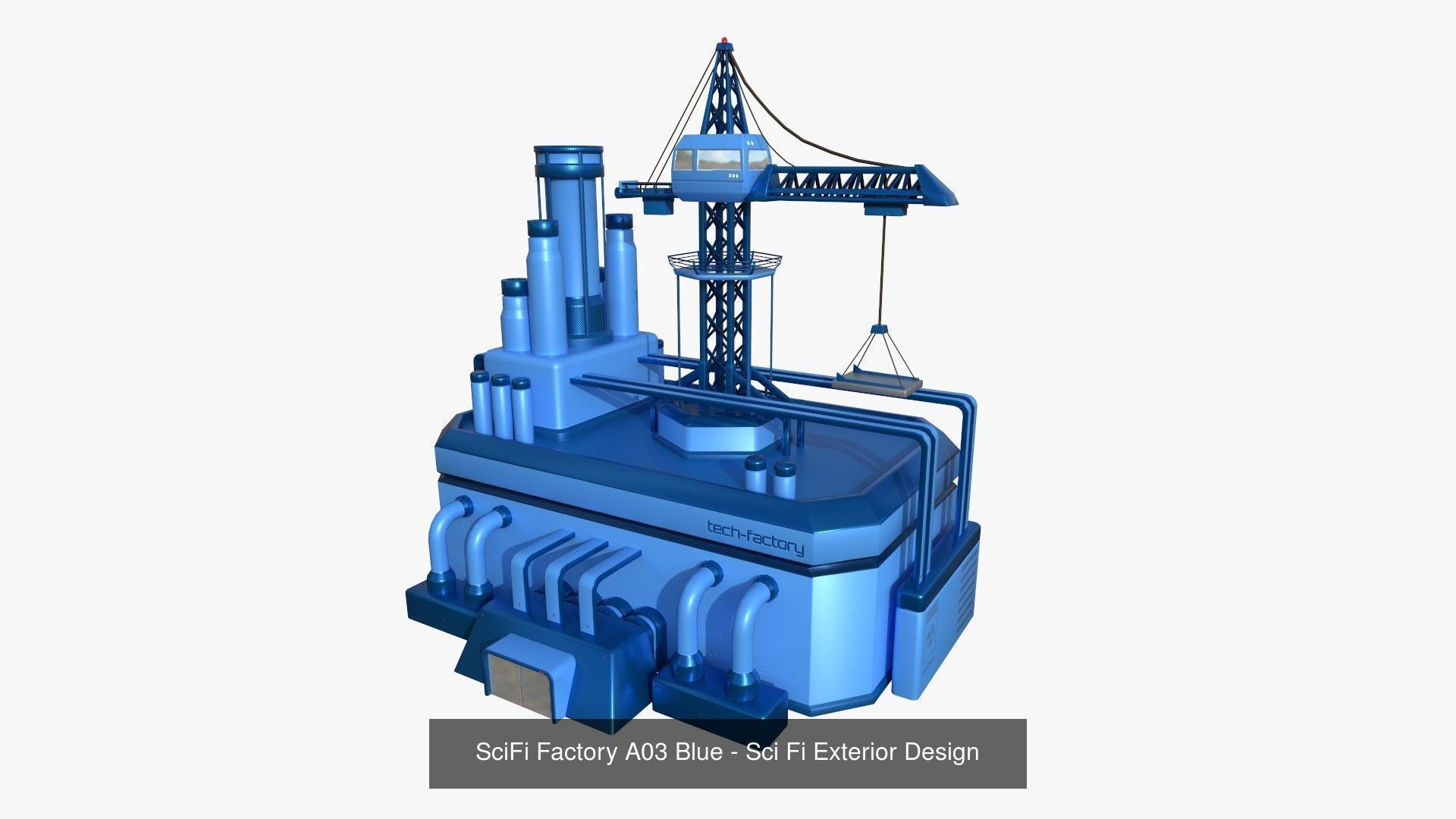 10 Sci Fi Buildings Collection C - Blue - Exterior Design _9