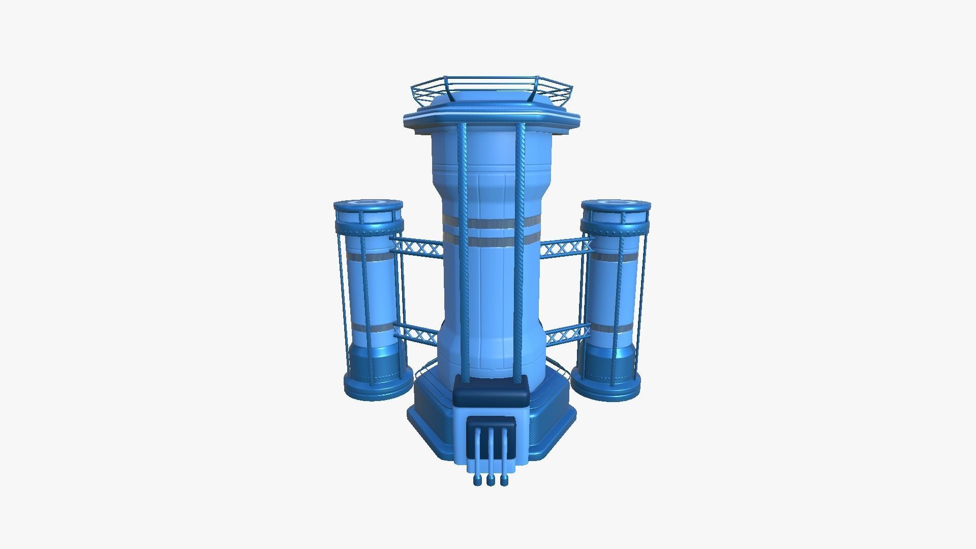 10 Sci Fi Buildings Collection C - Blue - Exterior Design _62