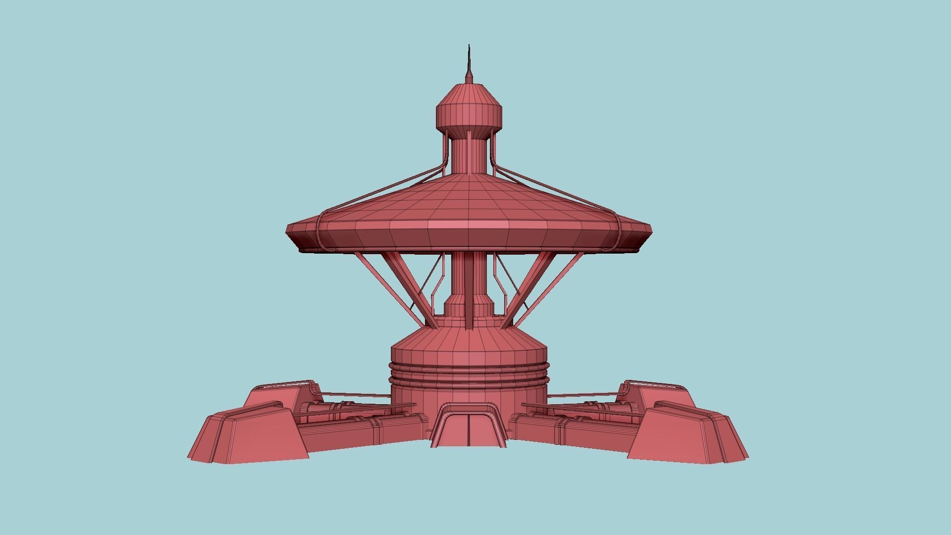 10 Sci Fi Buildings Collection C - Blue - Exterior Design _93