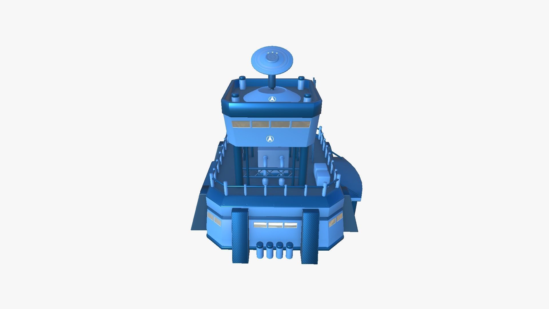 10 Sci Fi Buildings Collection C - Blue - Exterior Design _85