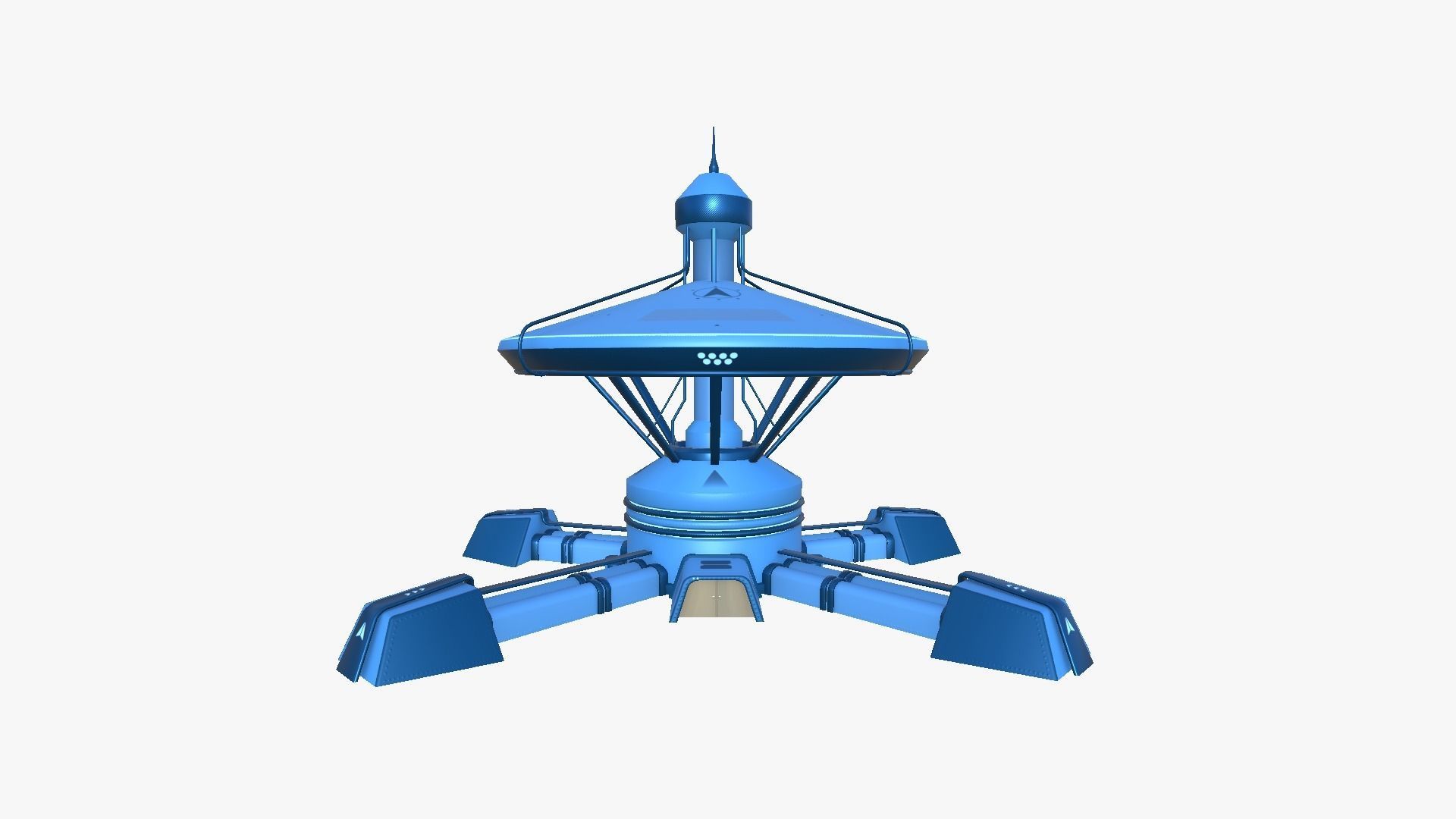 10 Sci Fi Buildings Collection C - Blue - Exterior Design _94