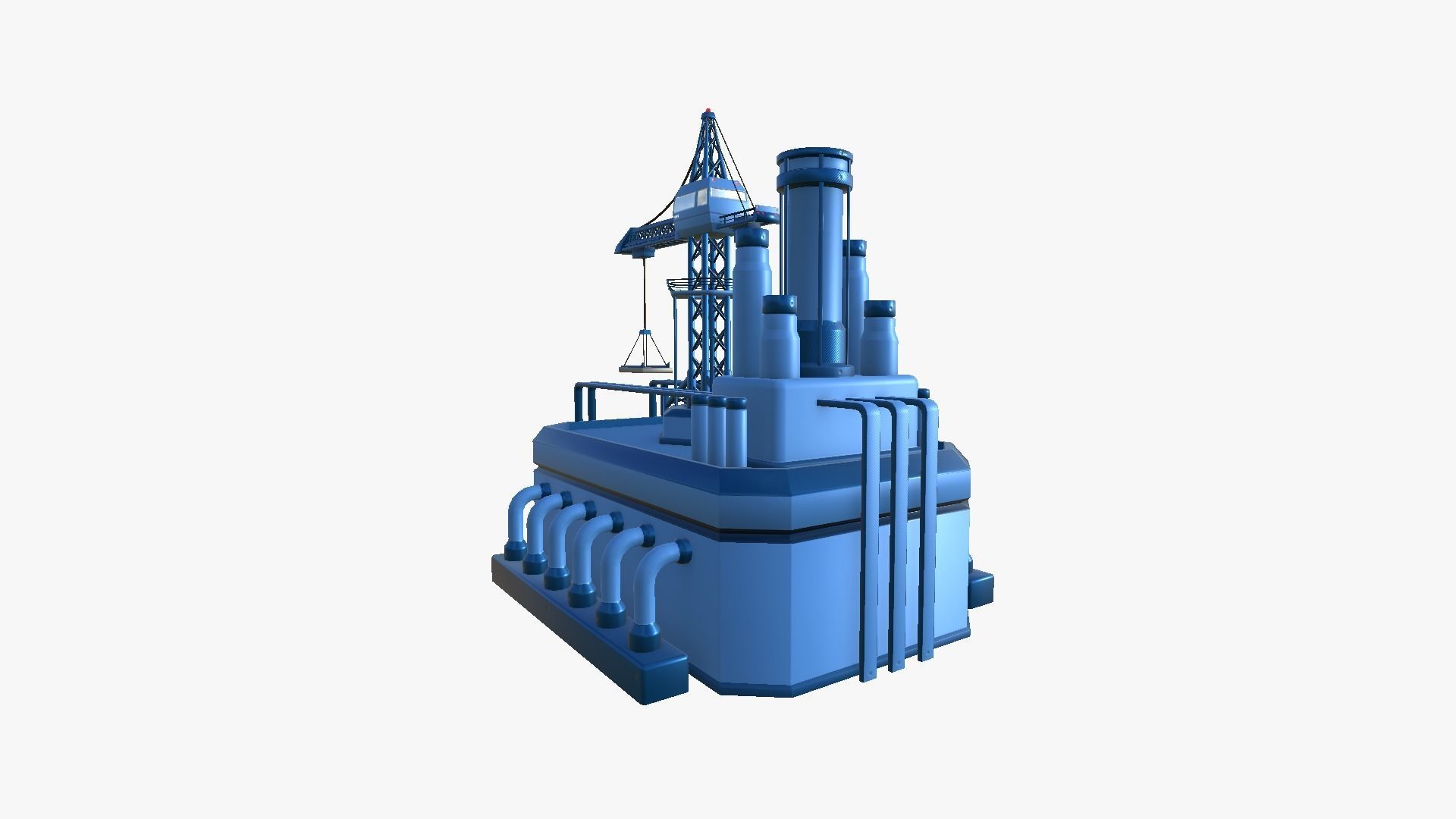 10 Sci Fi Buildings Collection C - Blue - Exterior Design _108