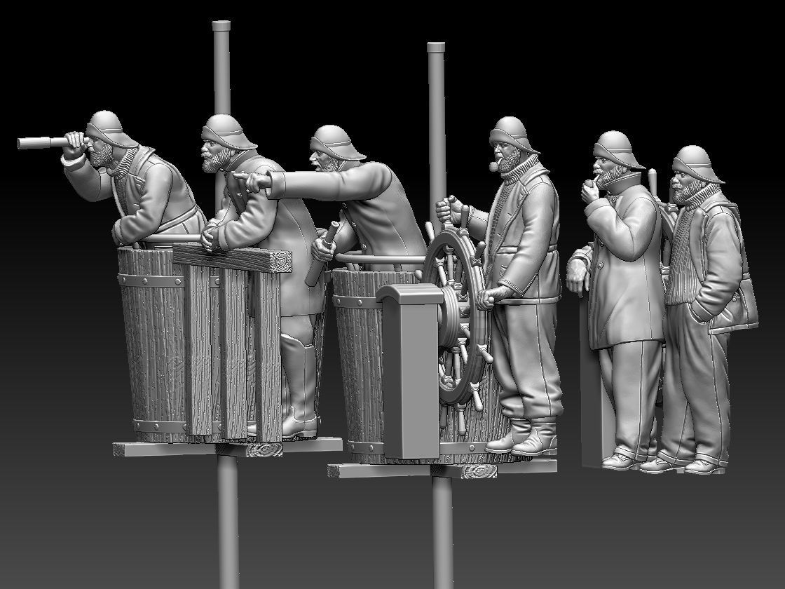 fishermen and sailors 3D print model_38