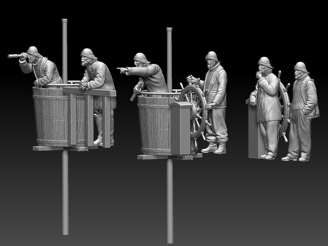 fishermen and sailors 3D print model_4