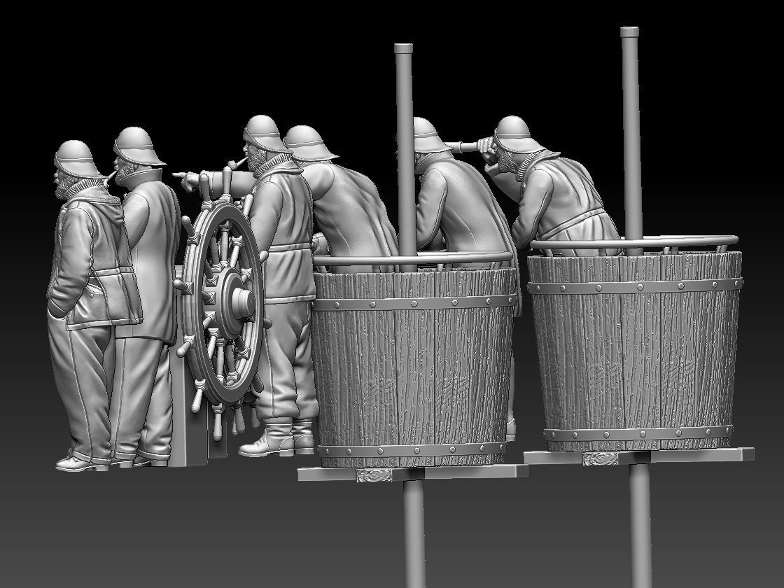 fishermen and sailors 3D print model_2
