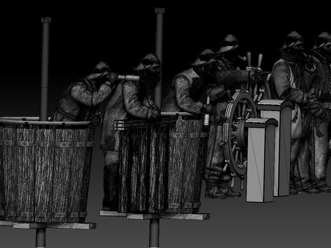 fishermen and sailors 3D print model_35