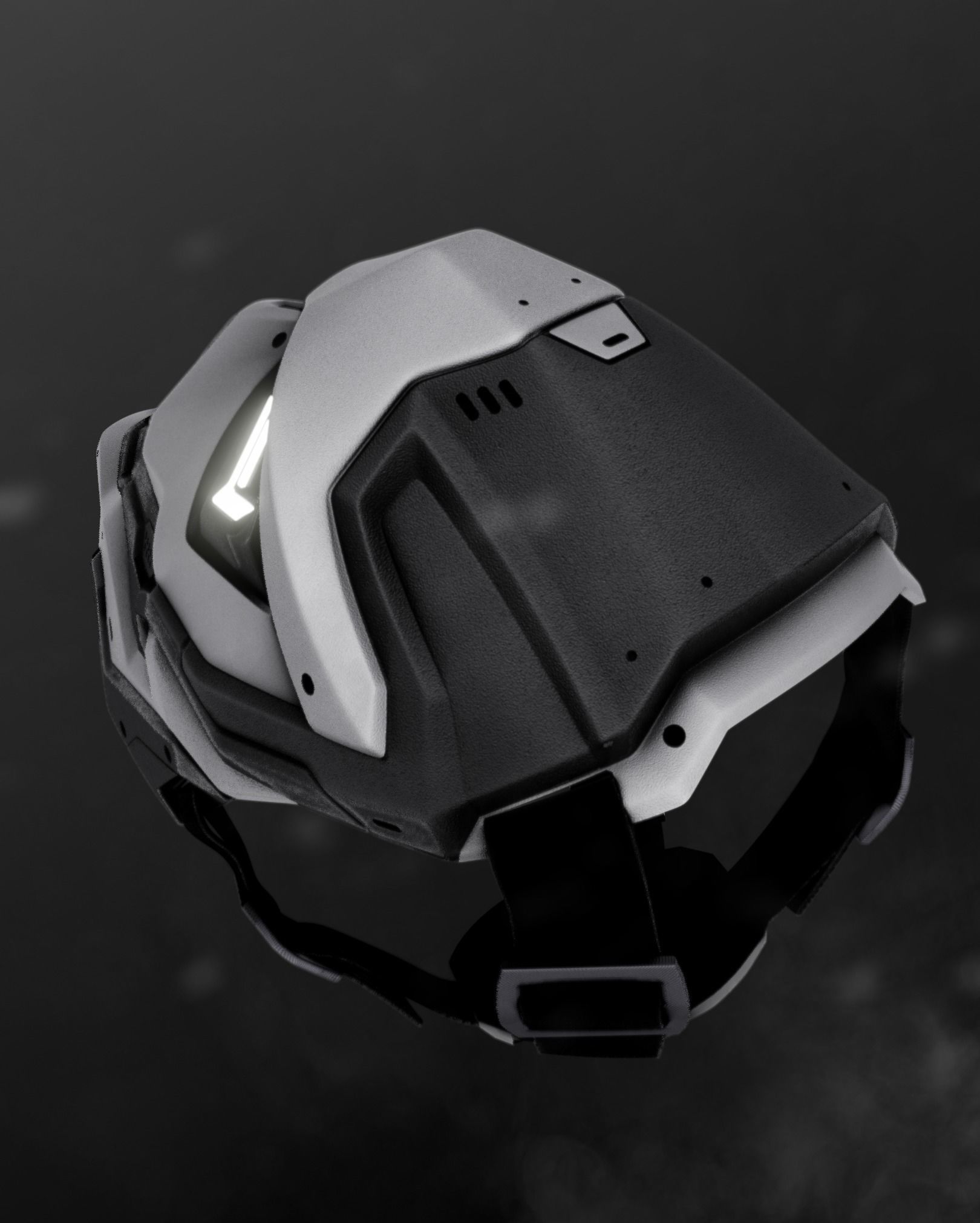 Cyber Ninja - cosplay mask - digital stl file for 3D-printing 3D print model_5