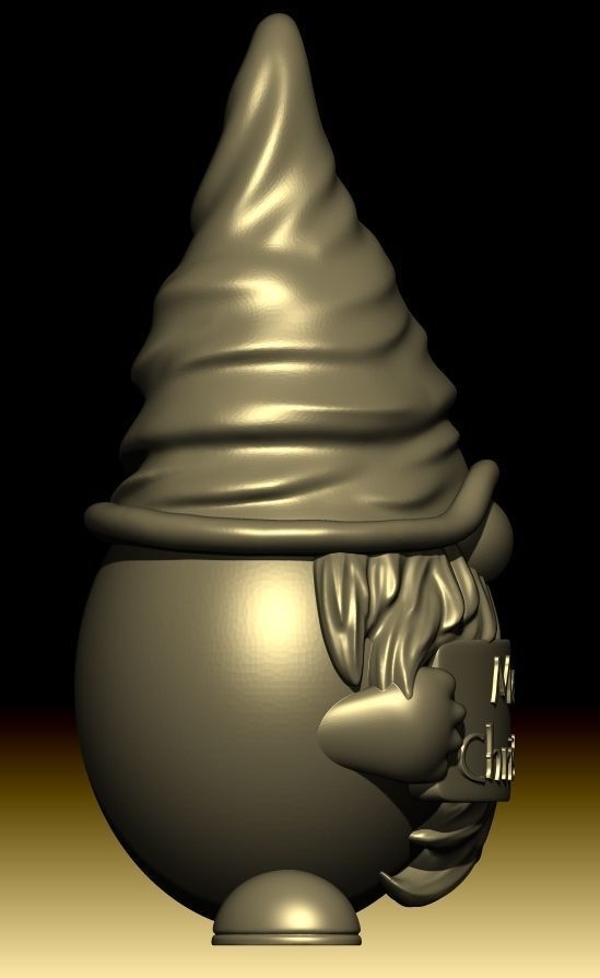 Gnome toy 3D print model_2
