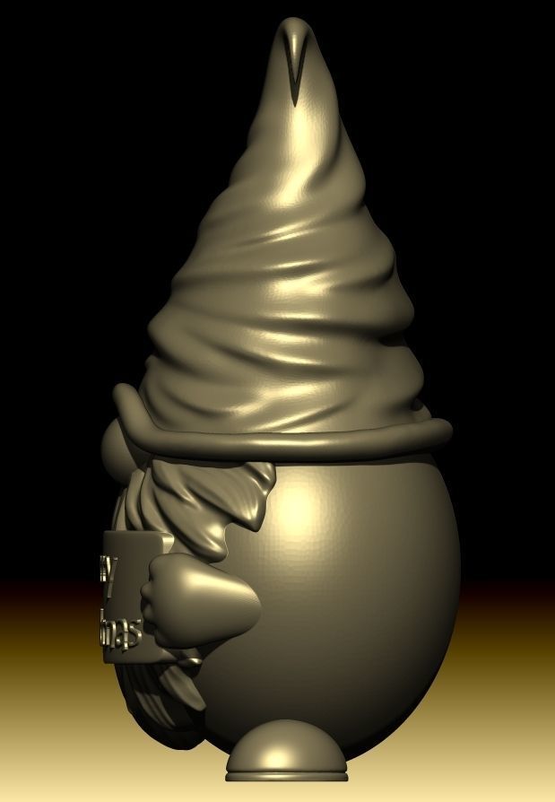 Gnome toy 3D print model_4