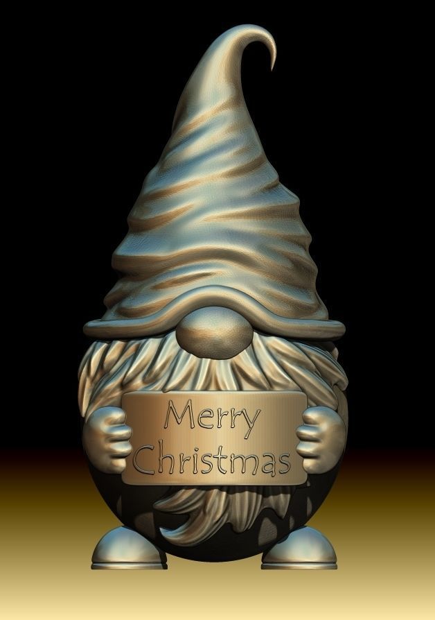 Gnome toy 3D print model_8